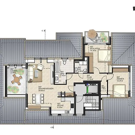 Lejlighed Haus Muschelsucher, Birkenstrasse 7a, App 7